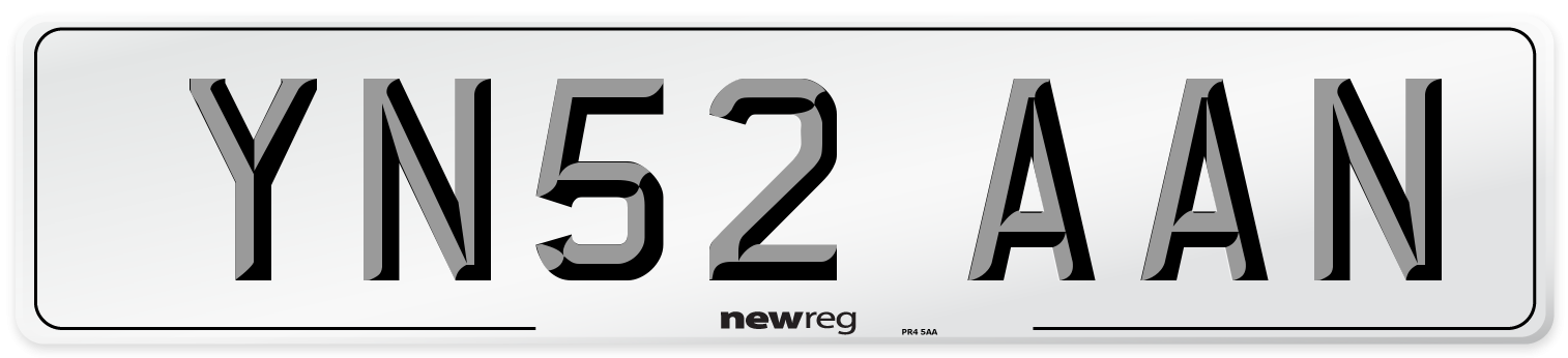 YN52 AAN Number Plate from New Reg